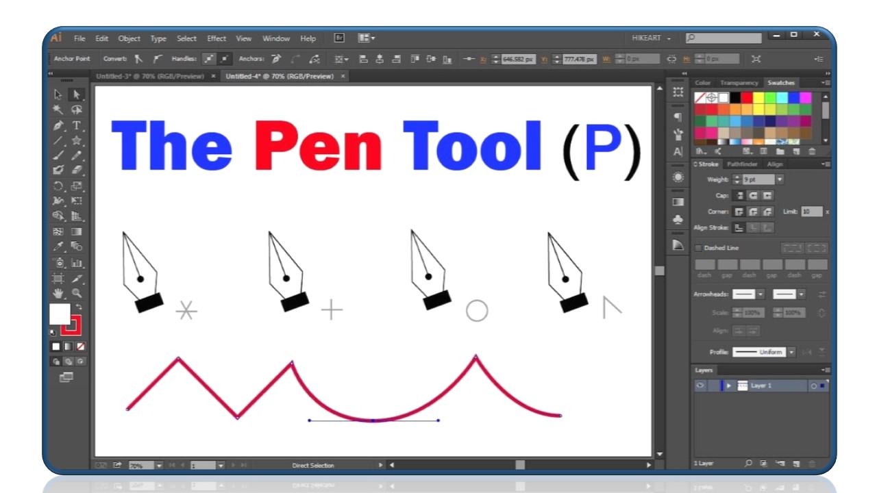 Illustrator Pen tool