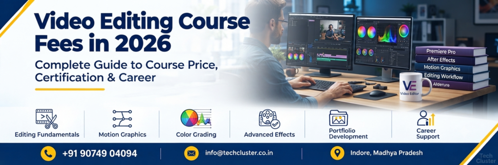 Video editing course fees in 2026